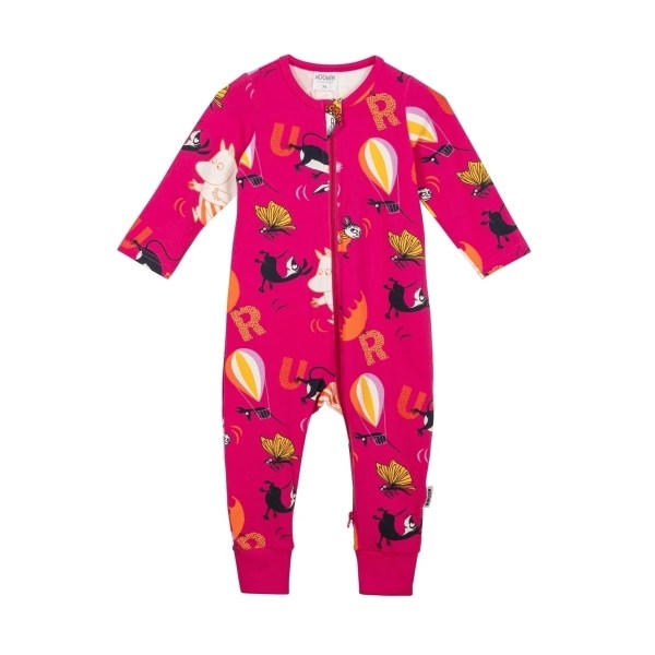 Mumin Fjäril-pyjamas anilin Cerise 98