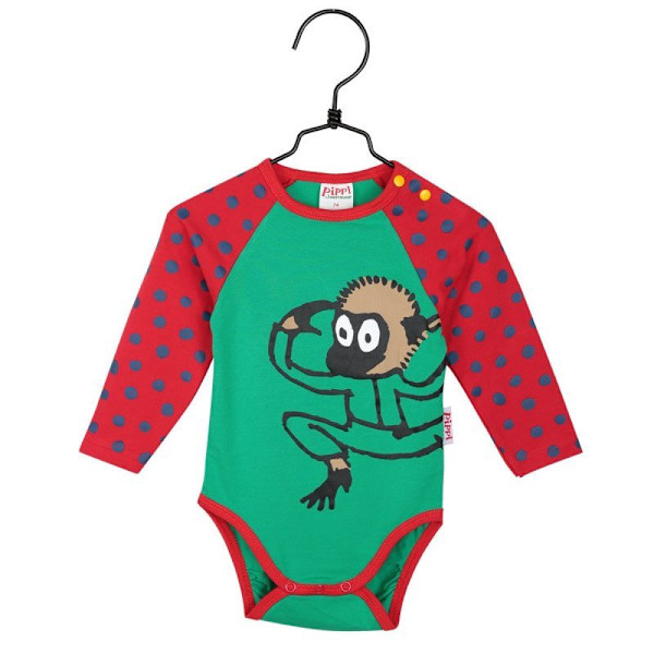Peppi Pitkätossu Nilsson body punainen/vihreä Green 56