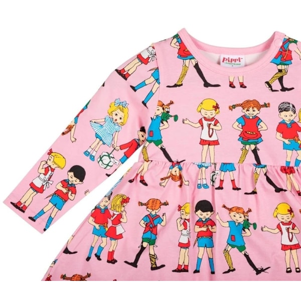 Pippi Langstrømpe - Pippi med venner - bodysuit pink Pink 68