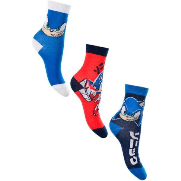 3-pack Sonic the Hedgehog strumpor 23/26 multifärg
