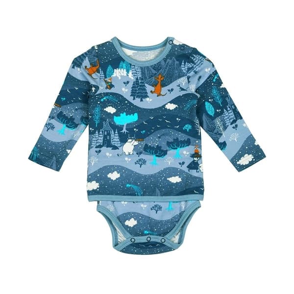 Mumi Stjernehimmel Bodysuit Blå Blue 92