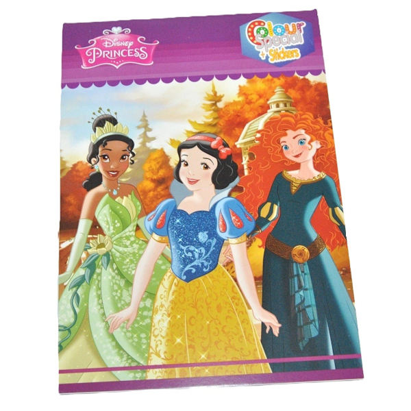 Disney Princess värityskirja tarroilla Multicolor