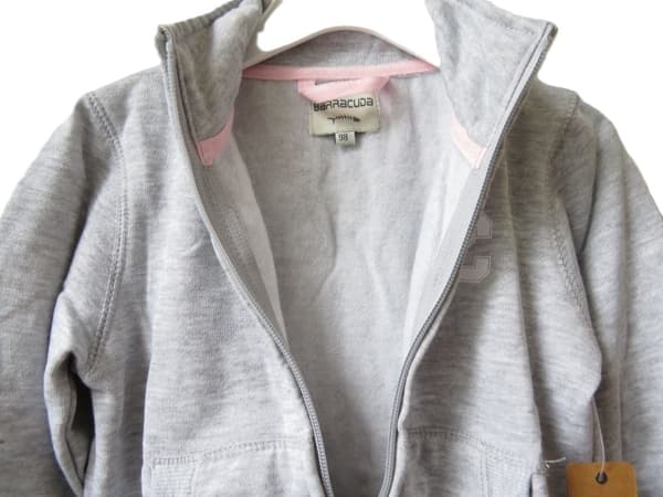 Sweatshirt med lynlås Barracuda Grey 116