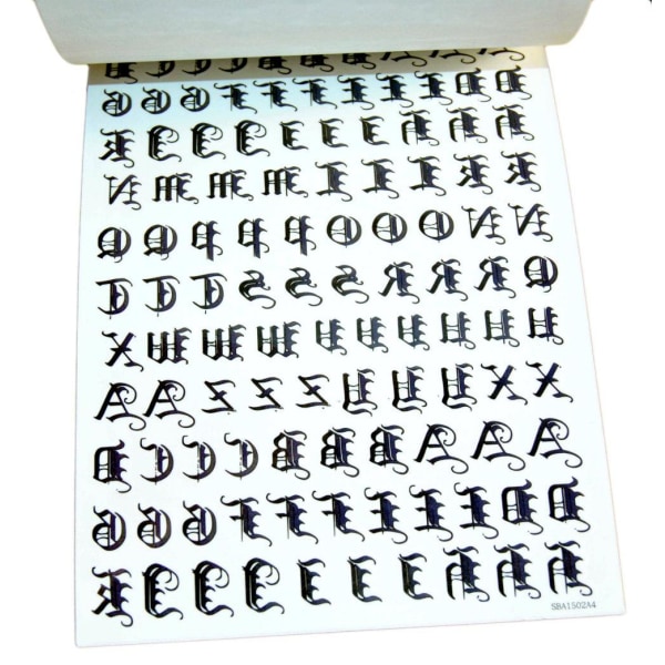 200 stk Tatoveringer / Tatoveringer Rocker Multicolor