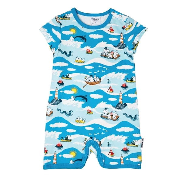 Moomin Waves playsuit blå Blue 80 cl