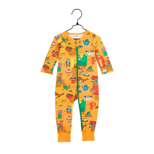 Peppi Pitkätossu Pasuuna pyjama oranssi Orange 56