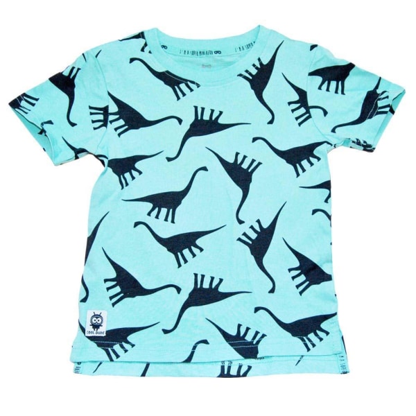 Baby T-shirt med Dinosaurier, Turkos Turquoise 68
