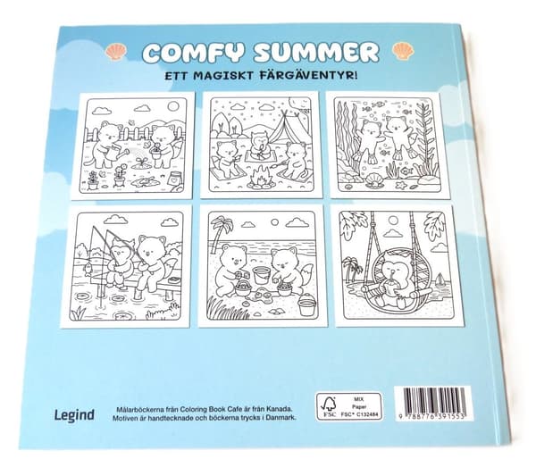 Comfy Summer Målarbok multifärg