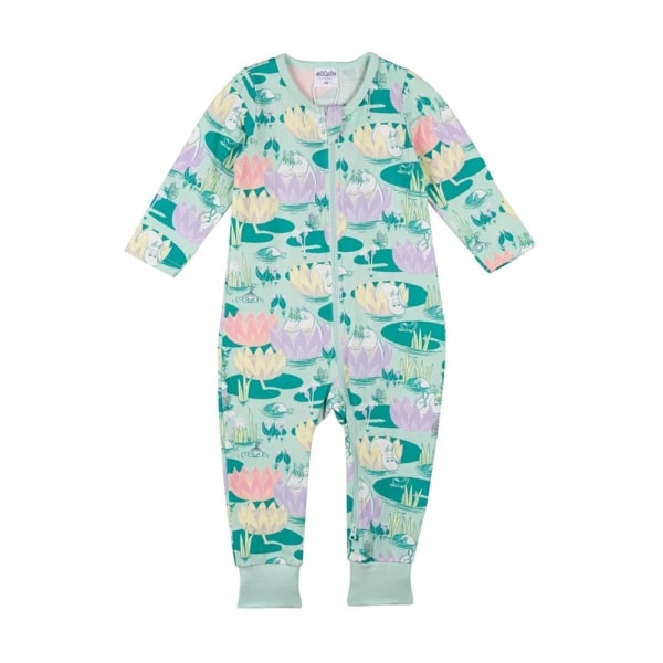 Mumin Näckrosdamm-pyjamas mintgrön LightGreen 80
