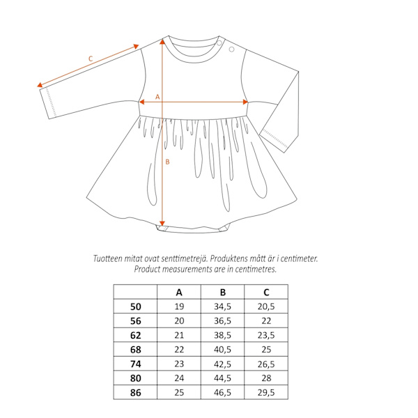 Moomin Hjärtevän bodysuit pink LightPink 56