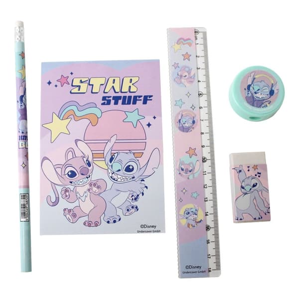 Disney Stitch stationery set 5 delar multifärg