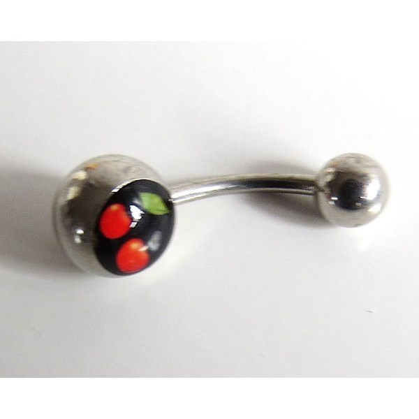 Navelpiercing körsbär Körsbär