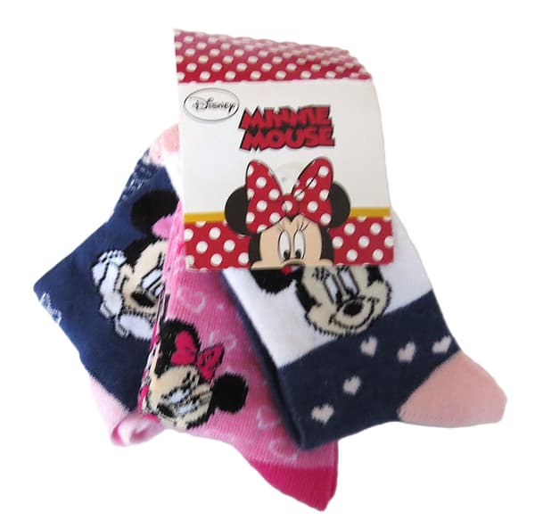 3-pak Mimmi Mouse sokker 27/30 Multicolor