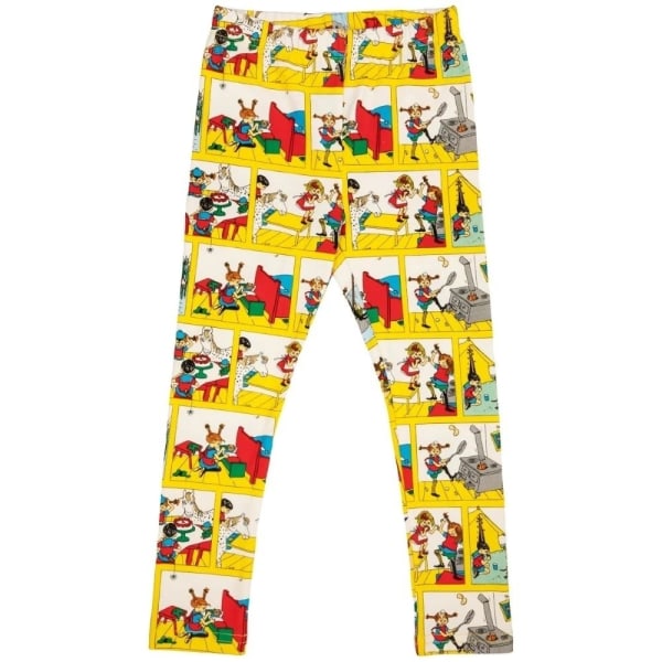 Pippi Langstrømpe - Energiske leggings gul Yellow 116