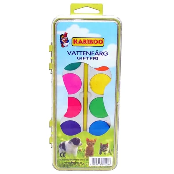 Akvarel 12 farver Multicolor