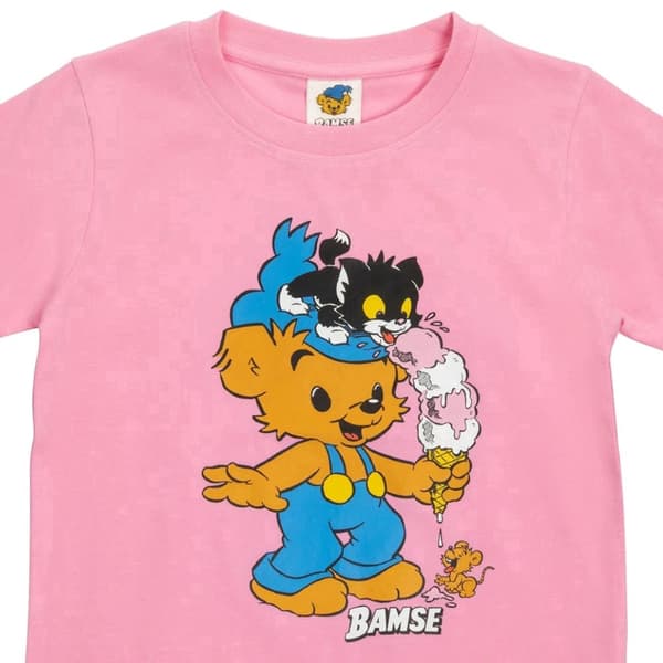 Bamse Glasstrut t-shirt rosa LightPink 110