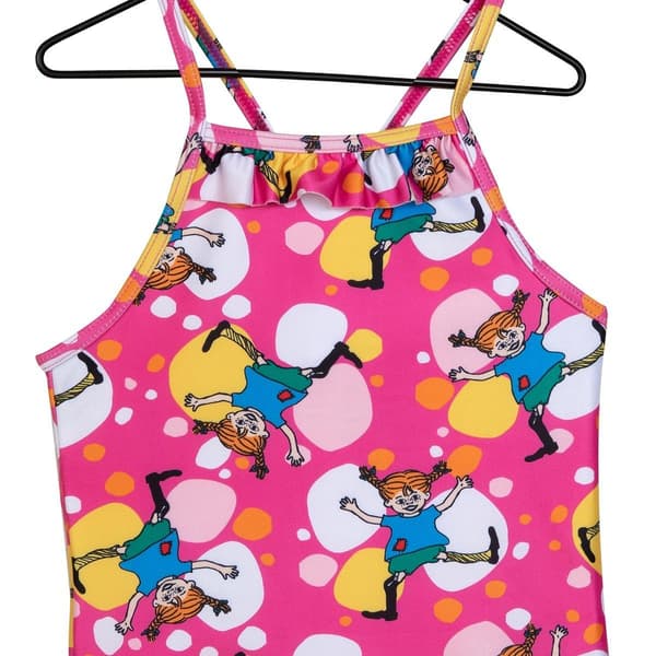 Pippi Langstrømpe Wheeling badedragt anilin Pink 86/92