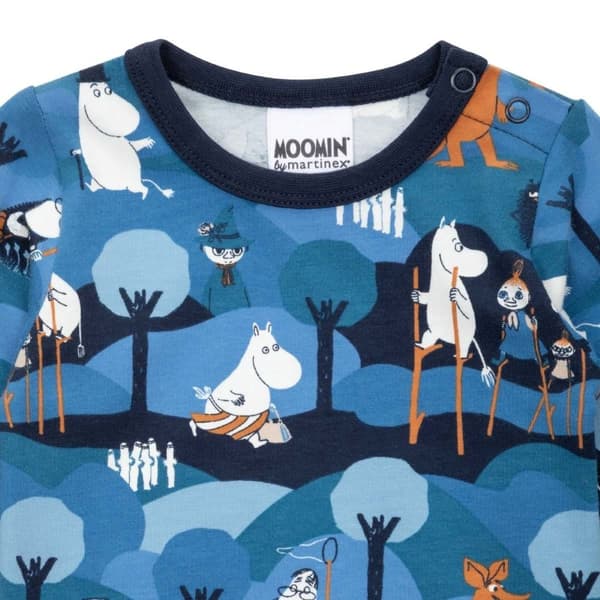 Mumin Äventyr-body blå Blue 68