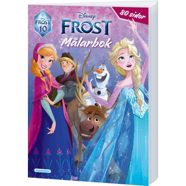 Målarbok Disney Frost extra tjock, Kärnan MultiColor