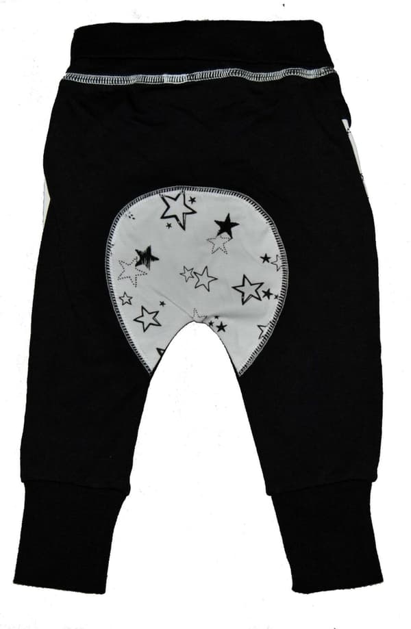 Babybukser sorte med stjerner Bamboo Black 56