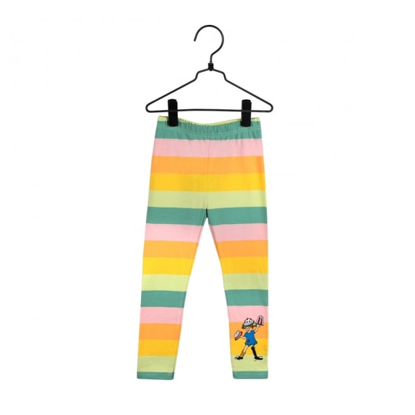 Pippi Långstrump - Regnbåge-leggings grön MultiColor 128