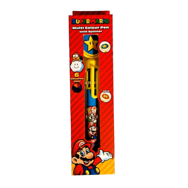 Super Mario Multicolor pen 6 farver Yellow