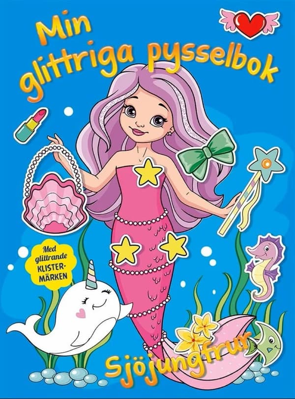 Min glittriga pysselbok. Sjöjungfrur Blå
