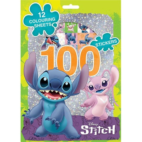 Stitch Color Pages + Stickers Multicolor