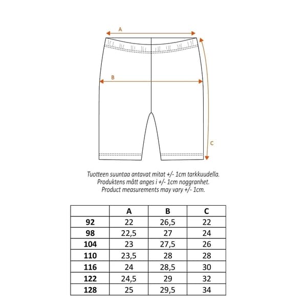 Pippi Långstrump - ruta shorts kitt MultiColor 122