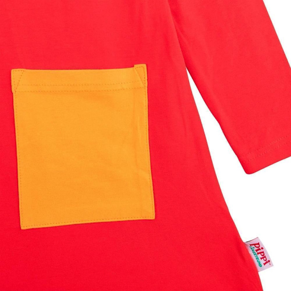 Peppi Pitkätossu Happy mekko punainen Red 128