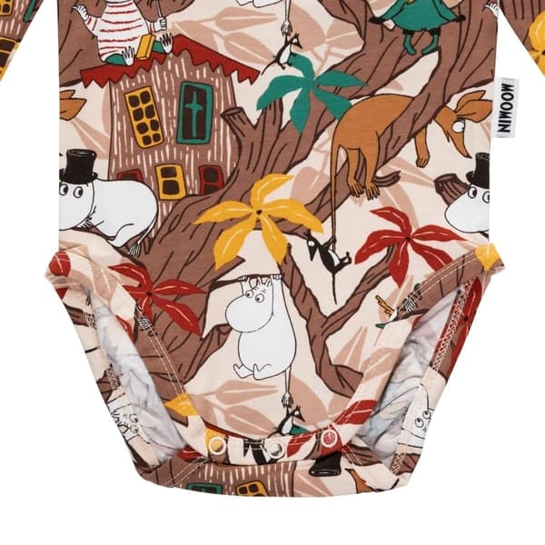 Mumin Trädkoja-body beige Beige 80