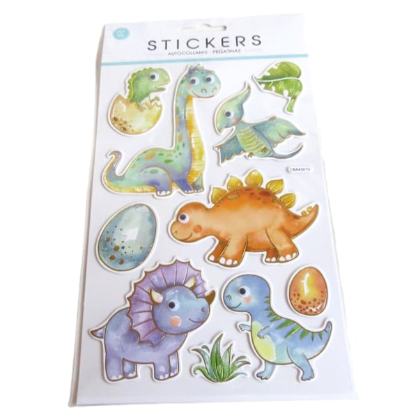 Dinosaurie stickers multifärg
