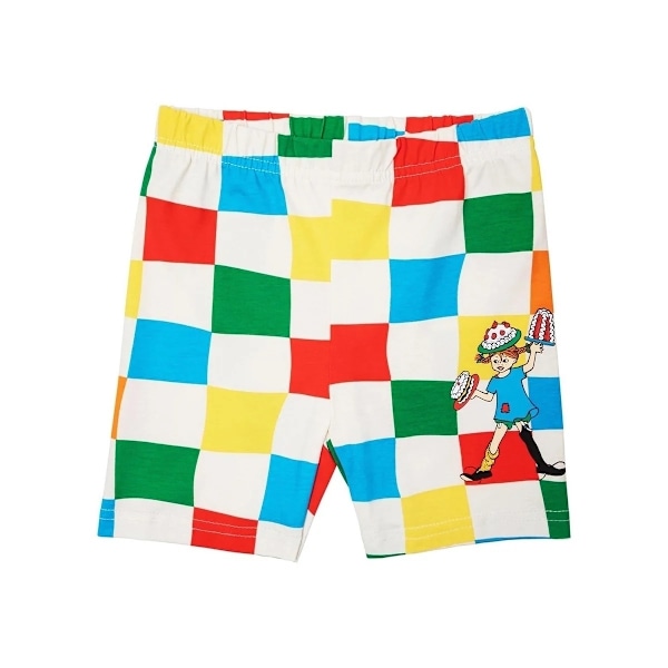 Pippi Langstrømpe - ternede shorts sæt MultiColor 122