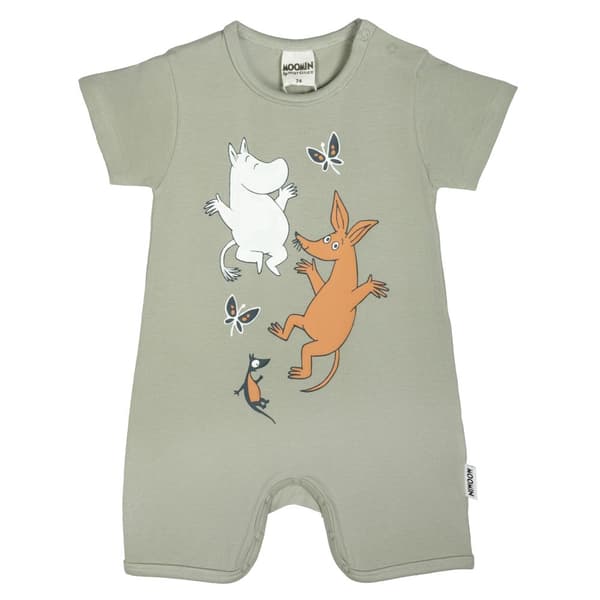 Mumin Ledighet-playsuit 2 ljusgrön LightGreen 80 cl