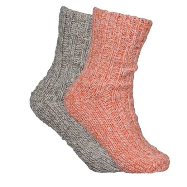 2-Pack Färgade Raggsockor Barn Pink 25/27