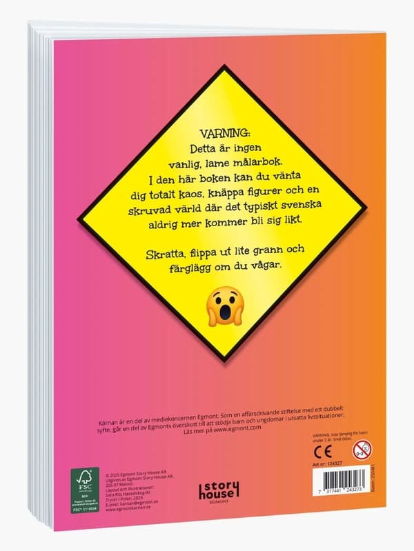 Svensk Hjerneråd-malebog Multicolor