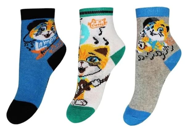 3-pack 44 cats strumpor MultiColor 19/22