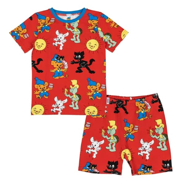 Bamse Kompisar shorts pyjamas rød 86/92 Red