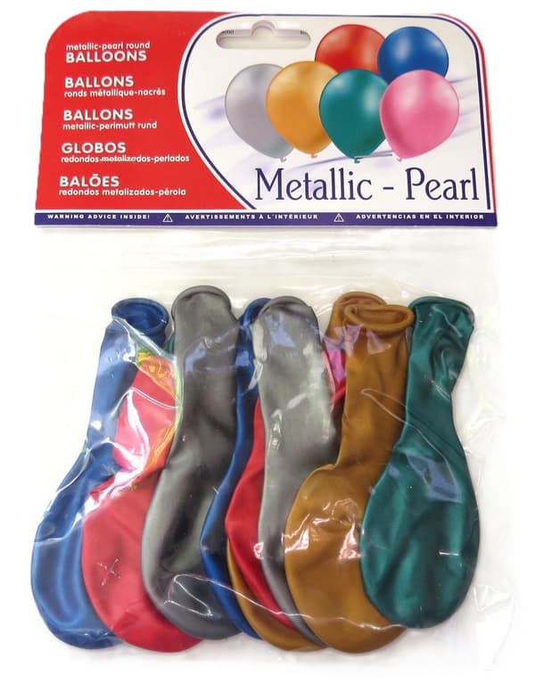 Metalliset ilmapallot 10 kpl Multicolor
