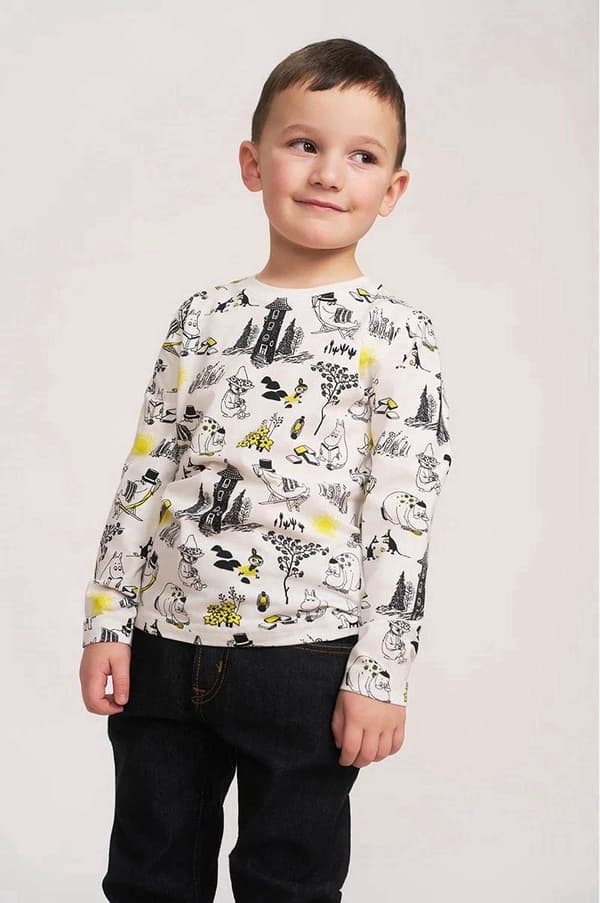 Mumi-sweater sort/hvid White 110