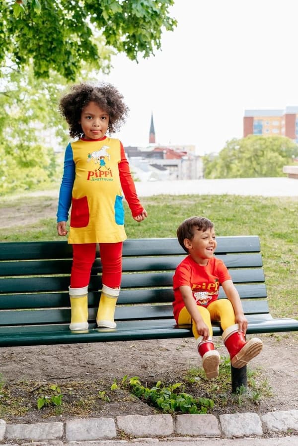 Peppi Pitkätossu -legginsit Punaiset Red 104