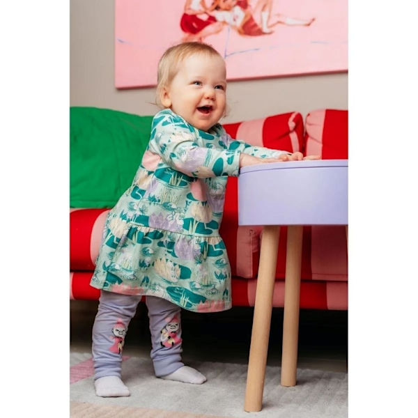 Moomin Näckrosdamm kjole baby mintgrøn LightGreen 80