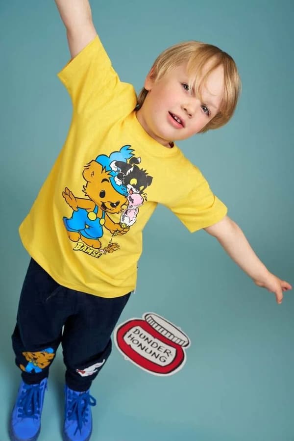 Bamse Glasstrut t-shirt gul Yellow 110
