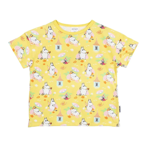 Moomin Beach t-shirt gul Yellow 110