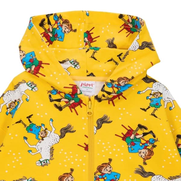 Pippi Långstrump - Självsäker-munkjacka gul Yellow 86