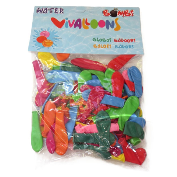 Vandballoner 100 stk. Multicolor