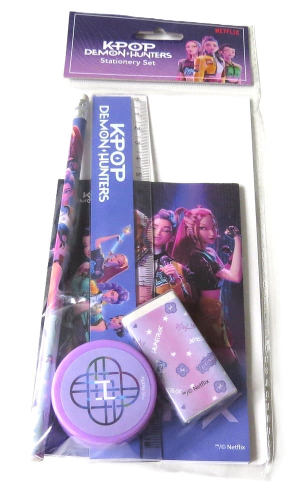 K-pop Demon Hunters skrivmaterial set 5 delar Lila