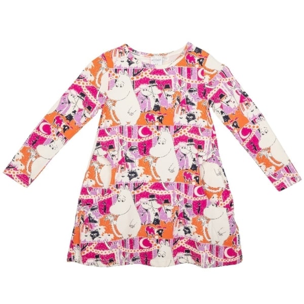 Moomin Serpentine børnekjole Hvid MultiColor 128