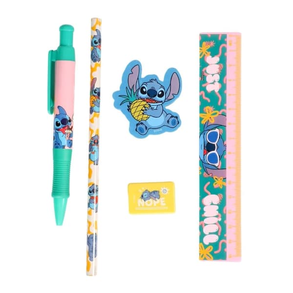 Disney Stitch skrivesæt. 5 dele Multicolor