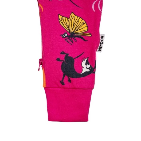 Mumin Fjäril-pyjamas anilin Cerise 98